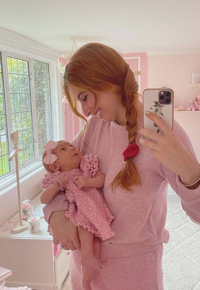 Stacey Solomon said she is 'sad' to see this time end with her newborn