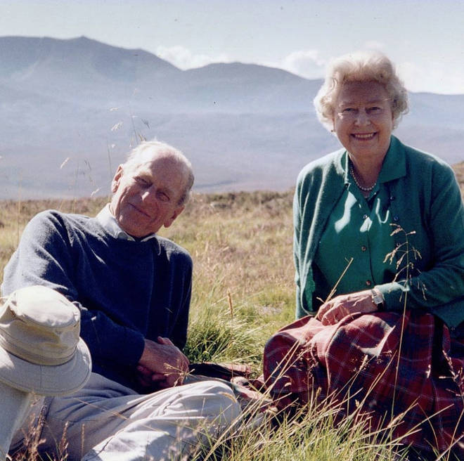 The Queen shared this previously unseen picture with Prince Philip following his death in 2021