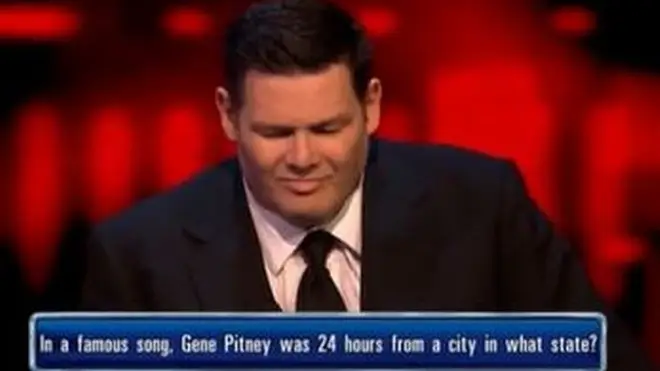 Mark Labbett closed his eyes during his questions on The Chase