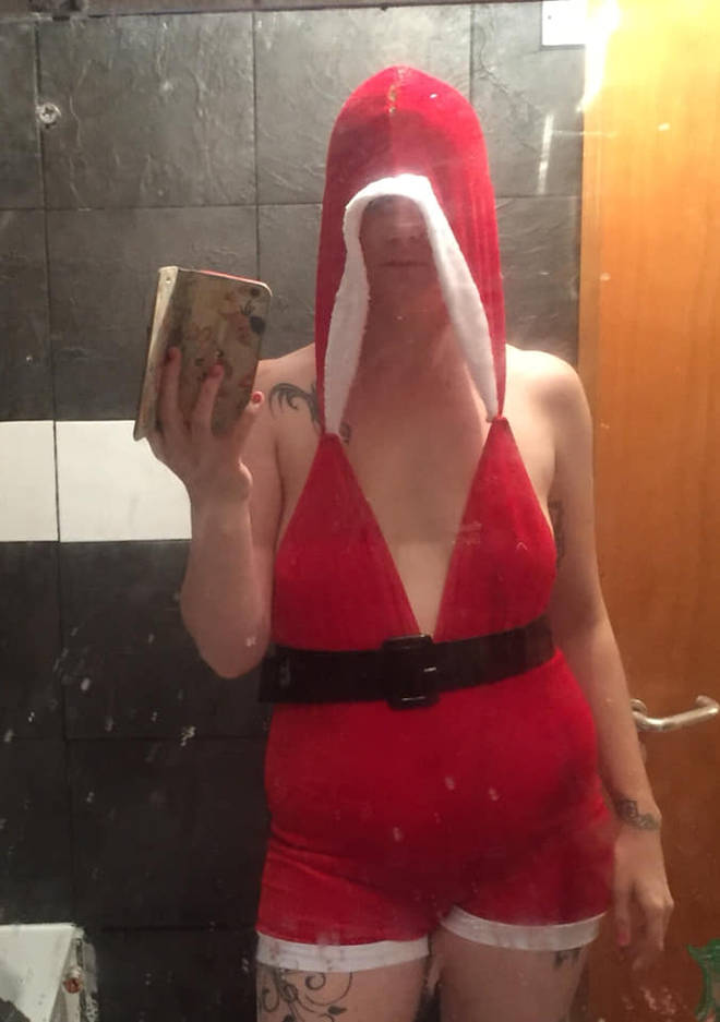 Lisa was disappointed with the very unflattering 'Sexy Santa' outfit