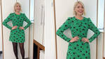 Holly Willoughby is wearing a green dress from Nobody's Child