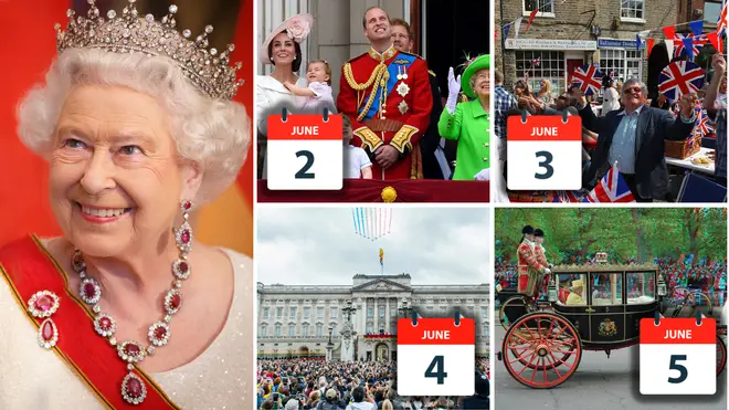 The Queen's Platinum Jubilee celebrations will take place throughout the year, but will mainly be marked over the Bank Holiday in June 