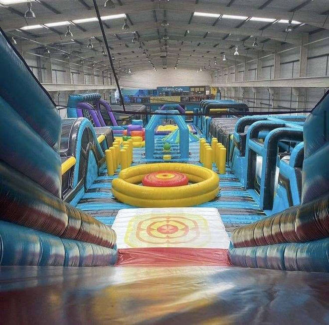 The inflatable theme park is opening in Kent