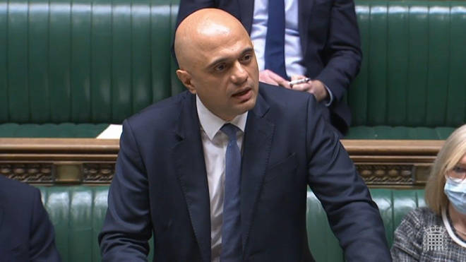Sajid Javid announced the new isolation rules