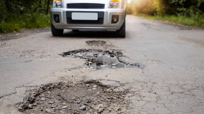 Around 27 cars are breaking down every single day thanks to potholes caused by damp weather