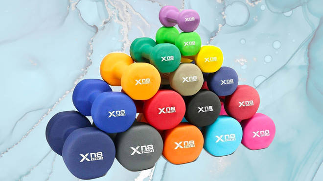 Choose dumbbells of different weights