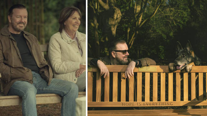 Ricky Gervais and Netflix have donated 25 benches to local councils for a very important reason