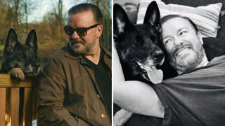 Ricky Gervais and Anti the German Shepherd have a very special bond