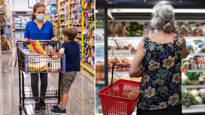A woman praised her son for swearing in the supermarket