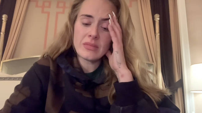 Adele was in tears as she updated fans