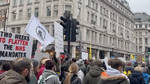 Thousands of people were marching through central London today