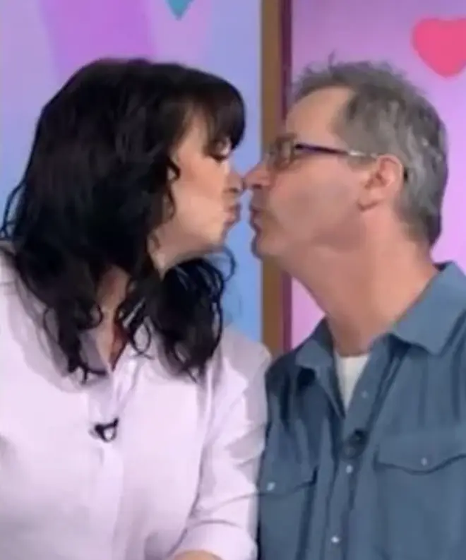 Coleen and Michael shared a kiss on the show