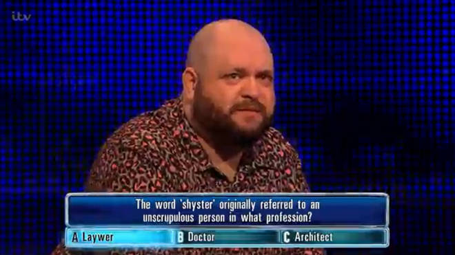 Alex didn't notice the spelling error on The Chase