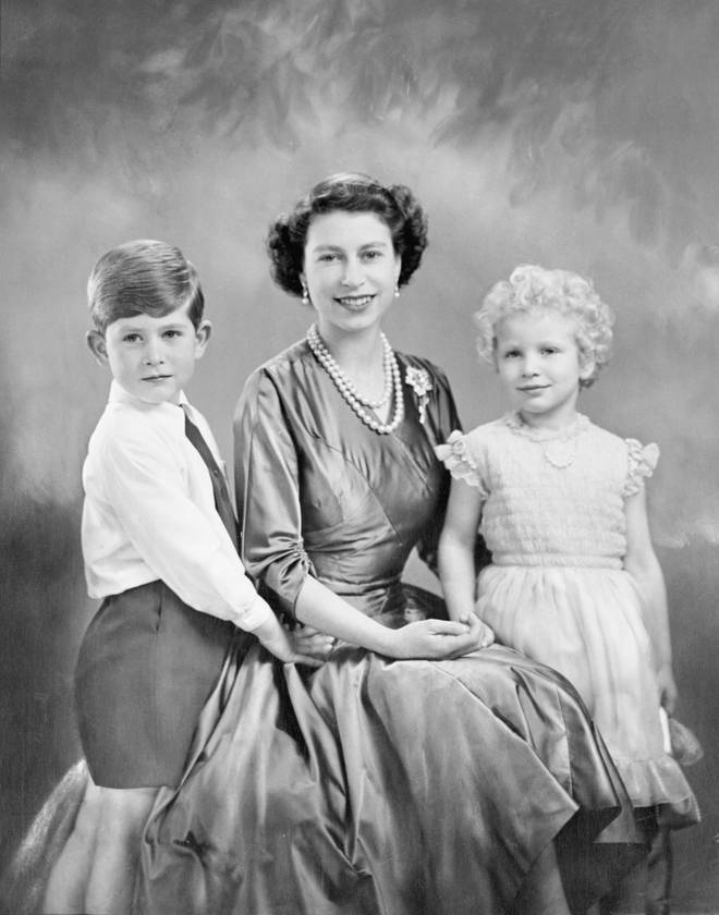 Her Majesty was 28-years-old when this family portrait was taken