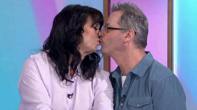 Coleen and Michael shared a kiss on Loose Women
