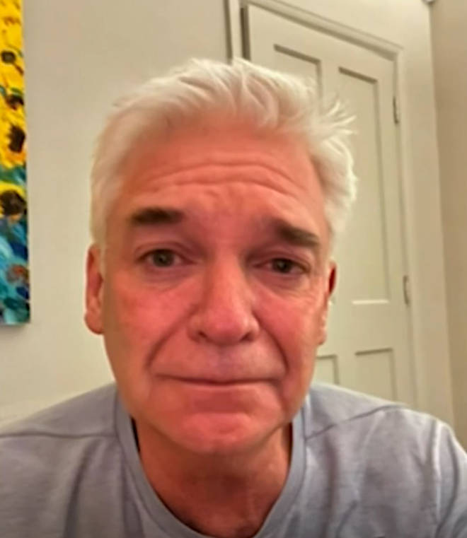 Phillip Schofield shared a photo of himself crying