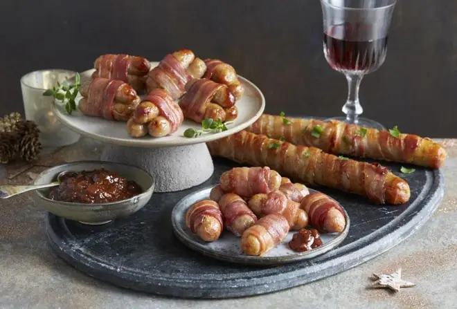 Aldi are offering two foot long pig in blankets at a bargain price