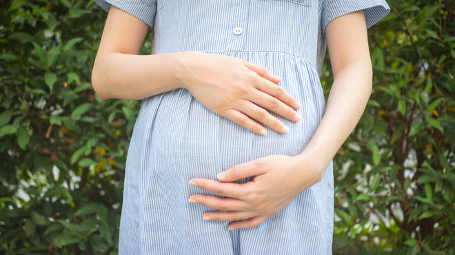 A woman has ranted on Facebook about her family's refusal to accept her unborn baby's name (stock image)