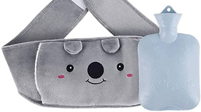 The hot water bottle is available for Amazon