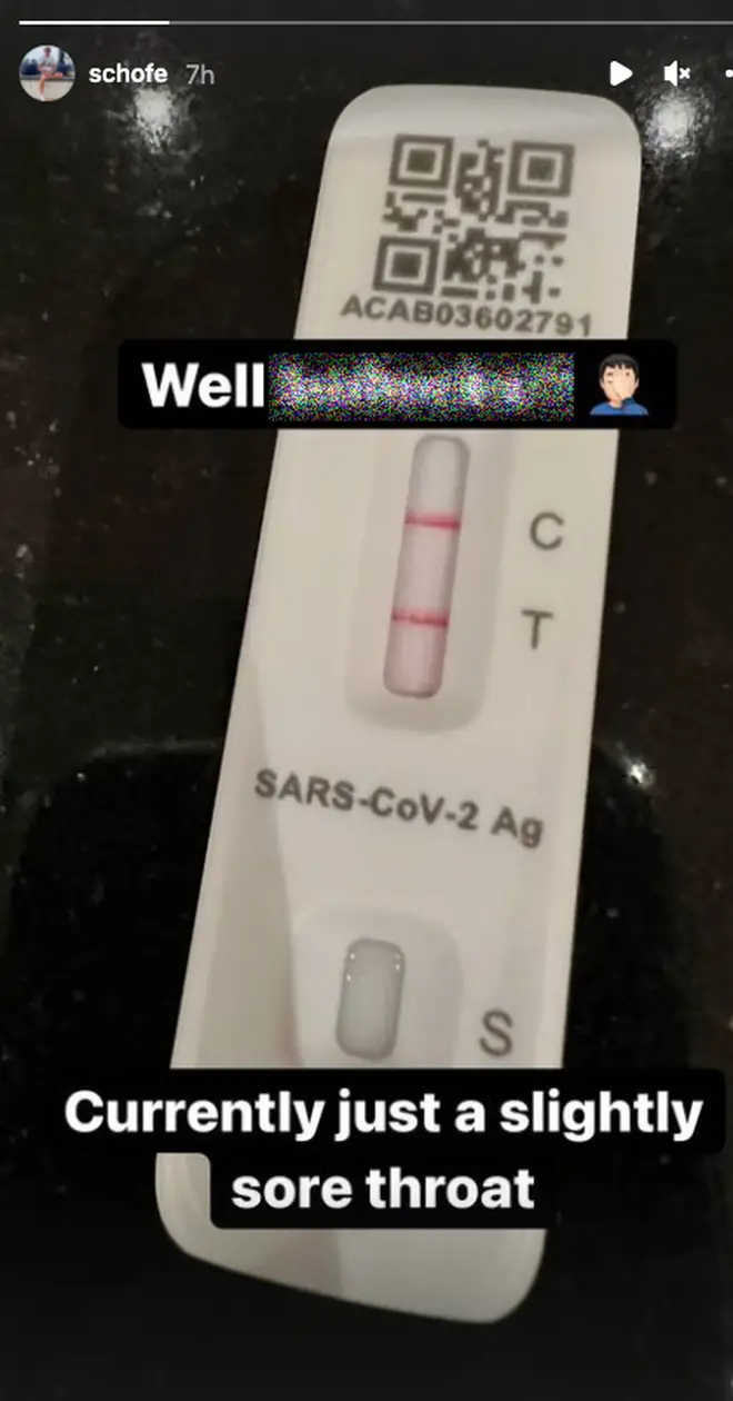 Phillip Schofield has shared his Covid test