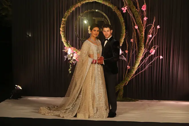 Priyanka dazzled in her wedding dress