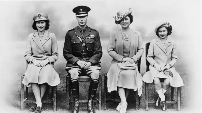 Queen Elizabeth II and her father King George VI