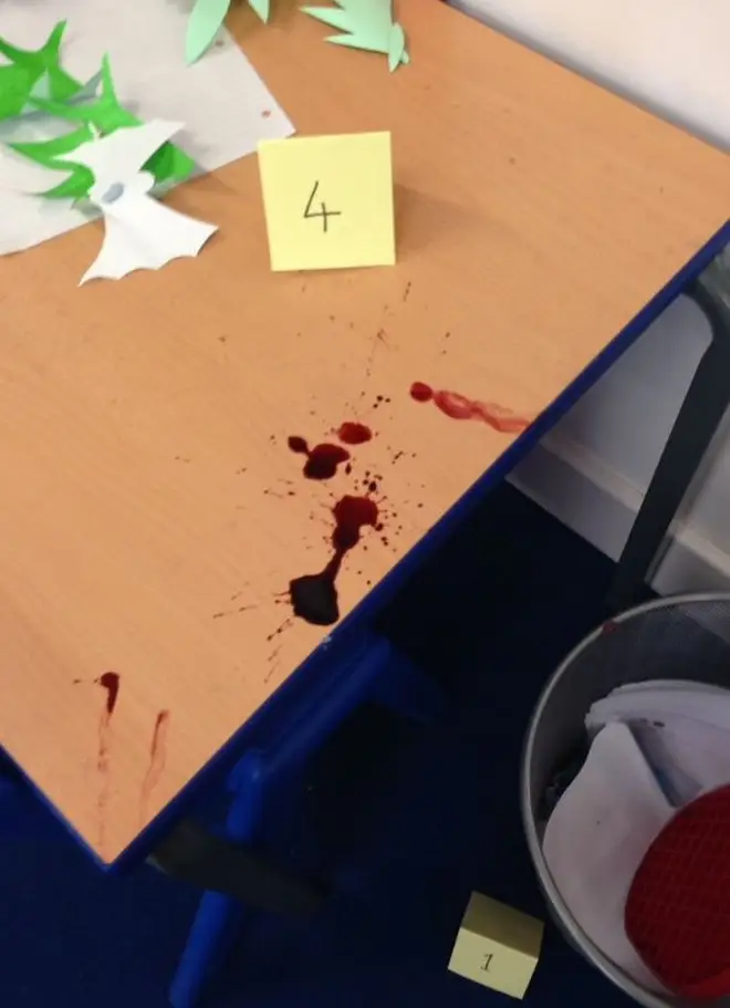 Teachers went as far as smearing fake blood around the classroom