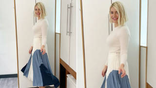 Holly Willoughby is wearing a skirt from Reiss