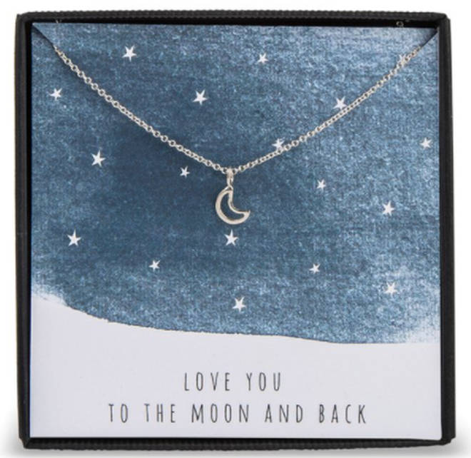 This delicate silver necklace will mean so much to your other half