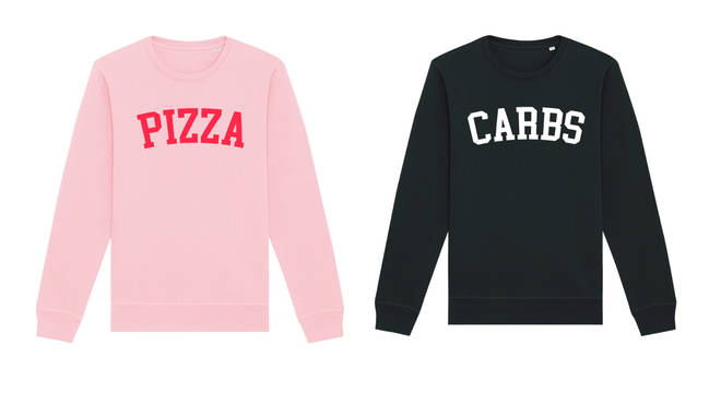 Personalise these college sweatshirts with the thing your partner loves just as much as you!