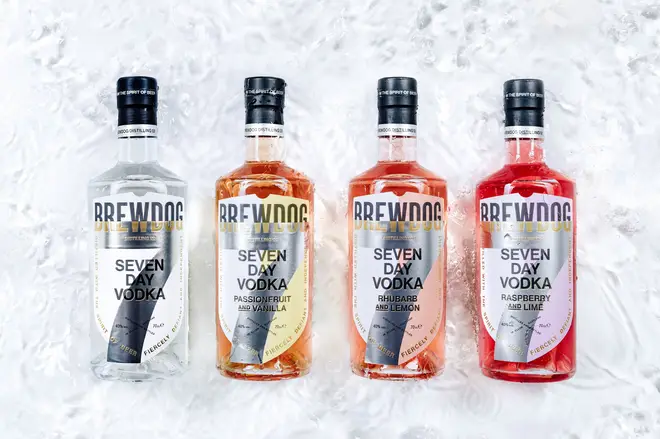 These flavoured vodkas have very Valentine's-friendly hues