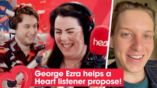 Watch George Ezra help a couple get engaged live on Heart Breakfast