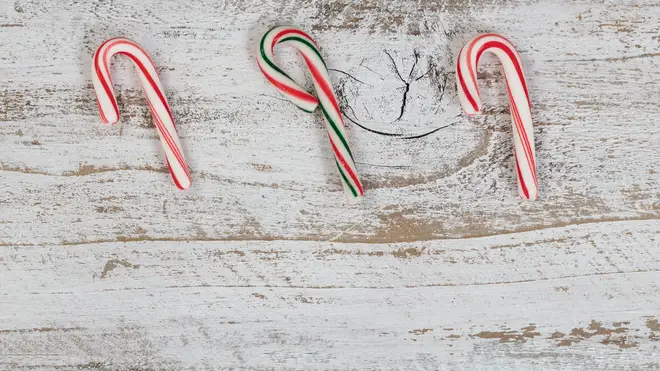 Candy canes are a relatively low calorie sugary Christmas treat