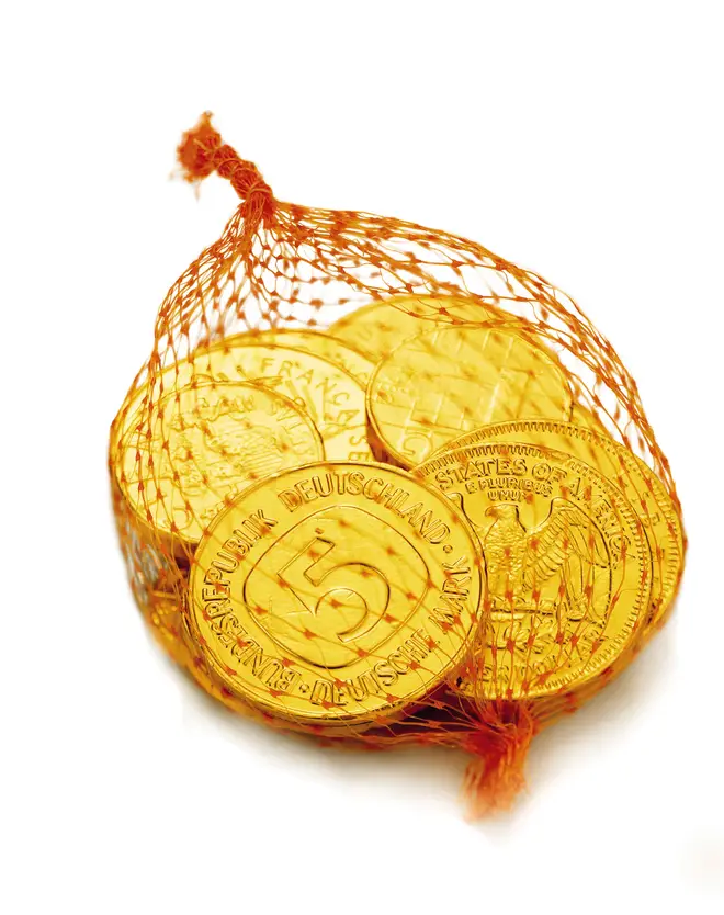 Chocolate coins are a British stocking staple