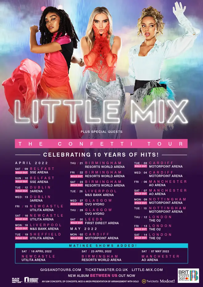 Little Mix add new dates to Confetti tour