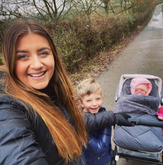 Gogglebox star Izzi and her two children