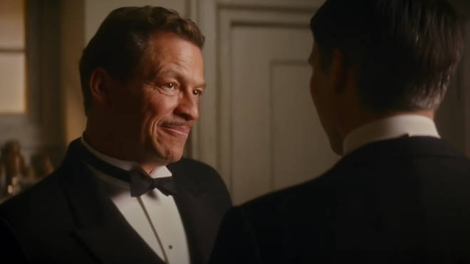 Dominic West plays an actor who is shooting a film at Downton Abbey