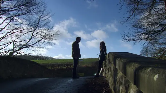 Meena was pushed off a bridge in Emmerdale