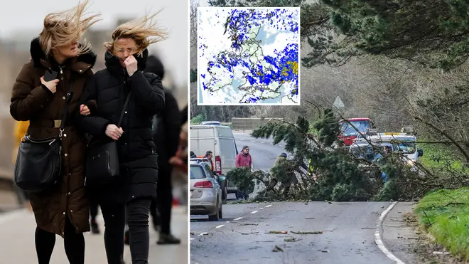 Storm Franklin will continue to bring chaos to the UK following Storm Dudley and Storm Eunice