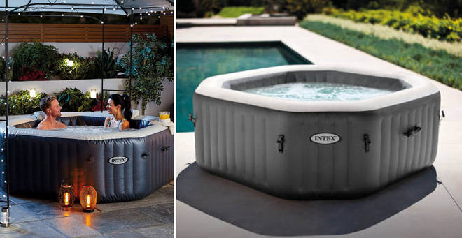 This incredible hot tub is perfect for summer