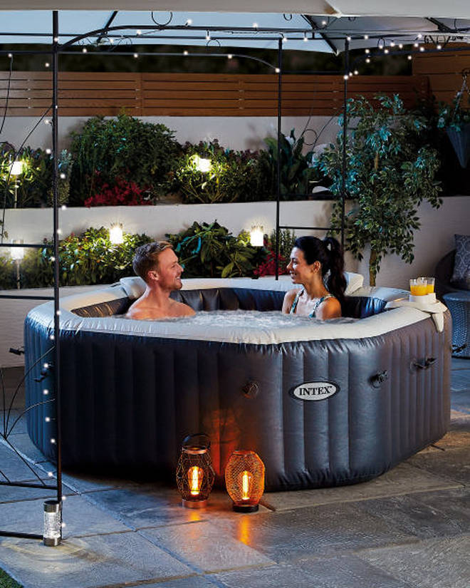 The hot tub is available to buy online