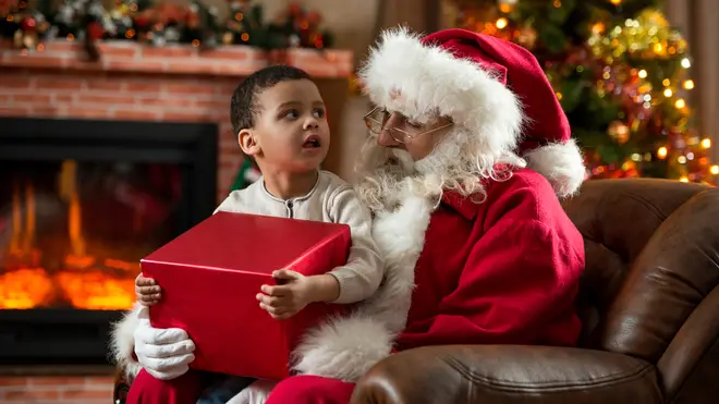 Health experts are warning against forcing a child to sit on Santa's knee