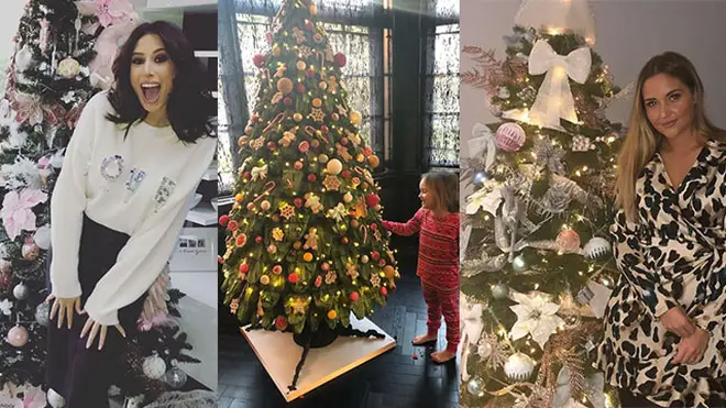 Celebs have been sharing their Christmas trees over on Instagram