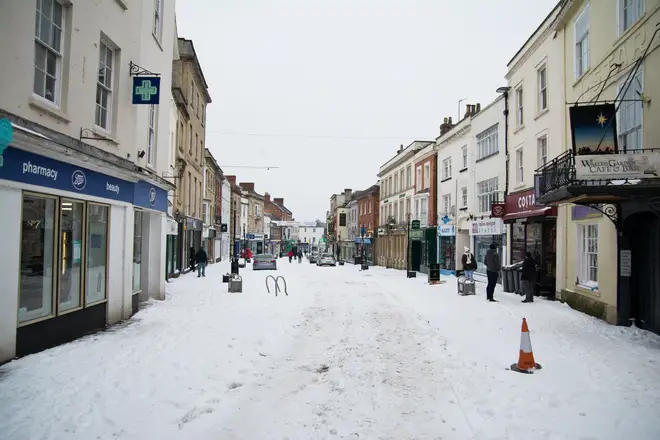 Britain could be covered in EIGHT inches of snow this weekend (Stock image)