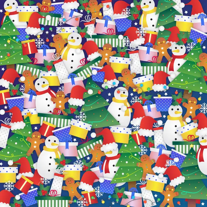 Can you spot the stocking in this Christmas picture?