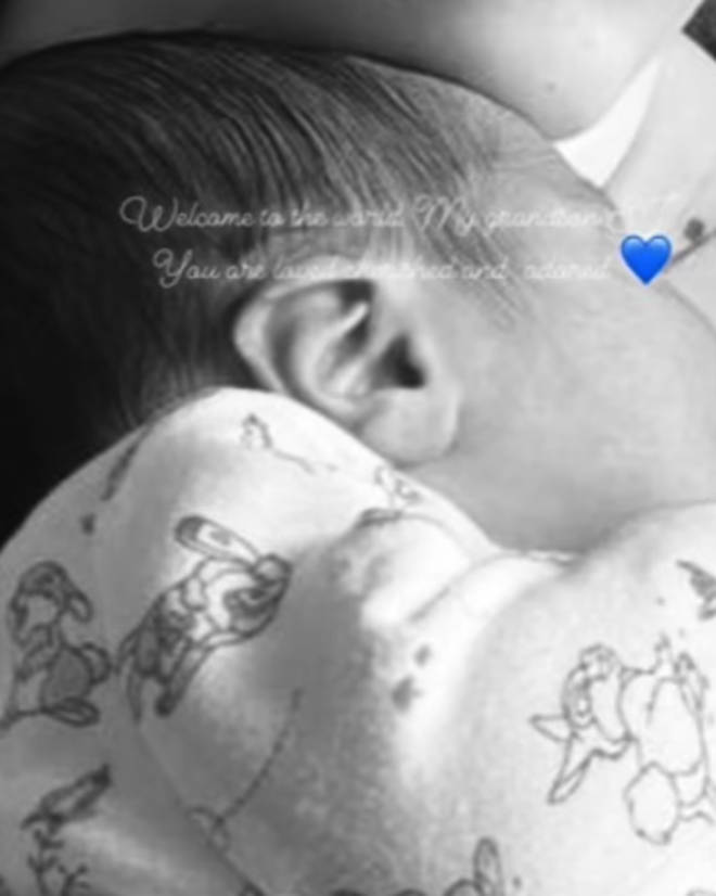 Jessie Wallace shared a photo of her grandson