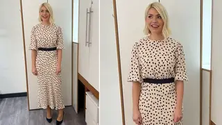 Holly Willoughby is wearing a dress from Rixo today