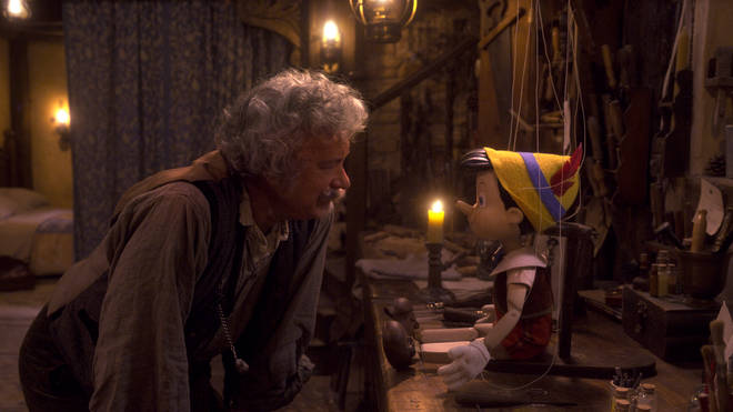 Tom Hanks transforms into Geppetto in the live-action remake of Pinocchio