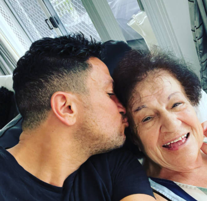 Peter Andre was reunited with his mum