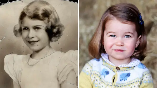 The Queen and Princess Charlotte look like twins in this comparison